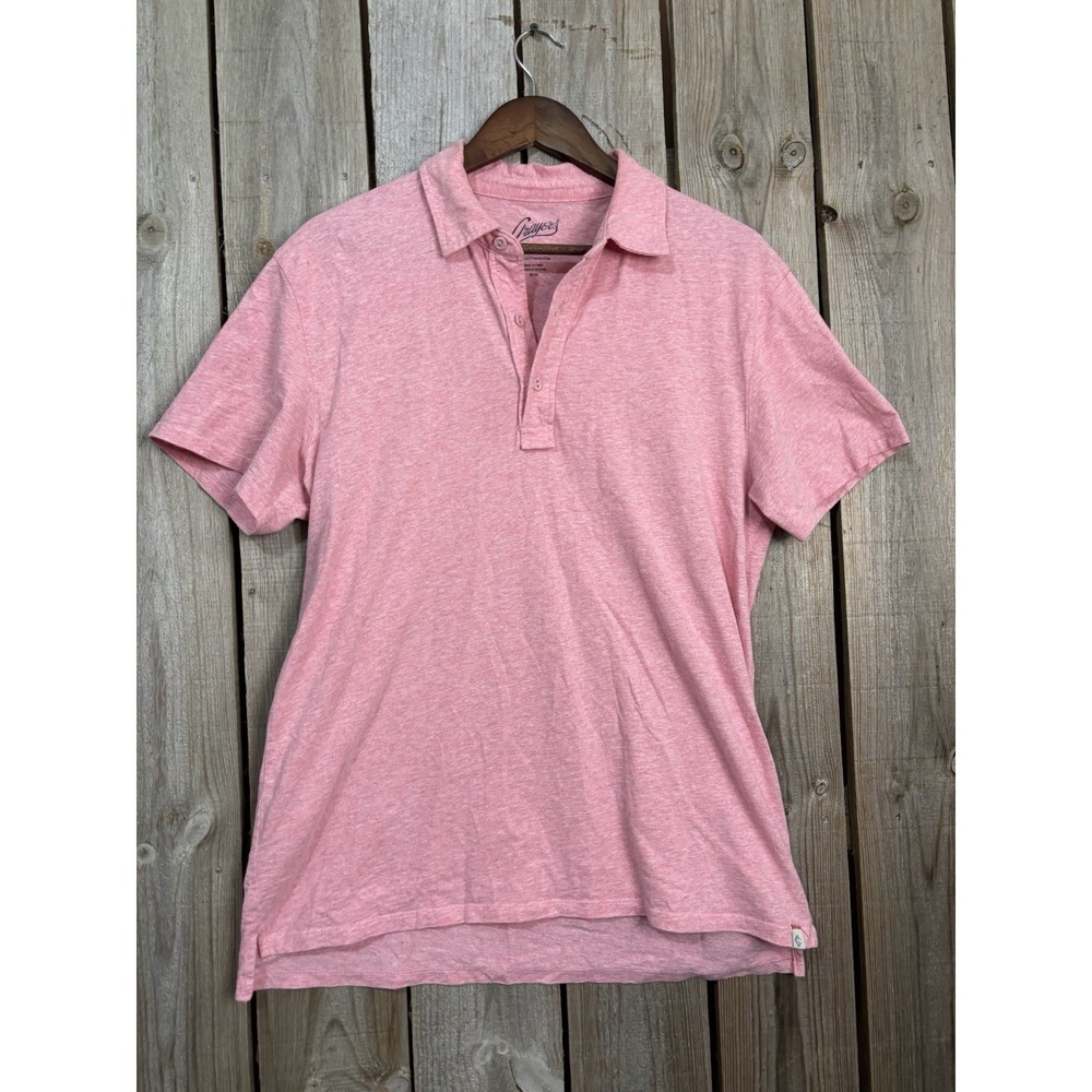 Grayers Clothiers Men's Polo Shirt Size‎ Medium Pink Classic Fit